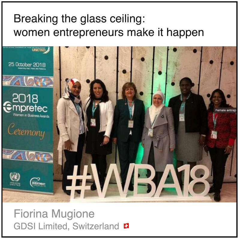 Read or download the PDF with the title "Breaking the glass ceiling: women entrepreneurs make it happen" written by Fiorina Mugione from GDSI Limited in Switzerland.